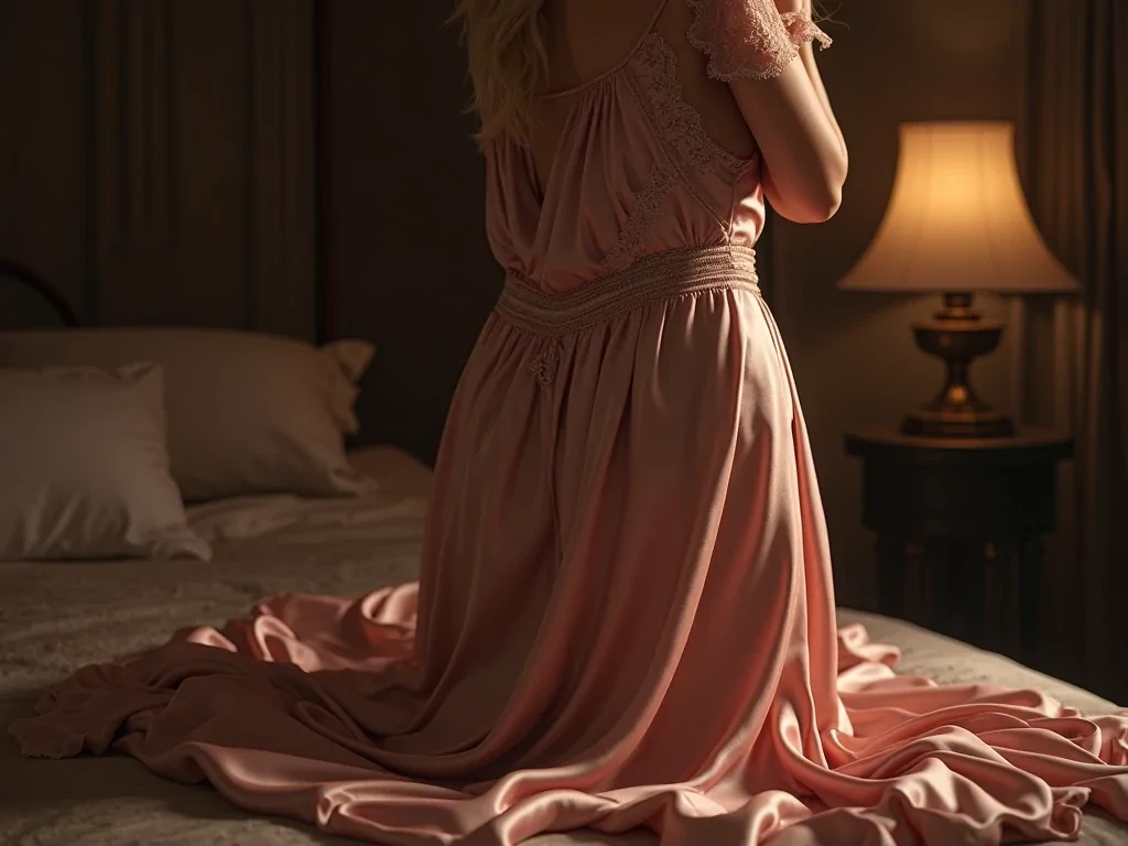 Silky Satin Night Dress