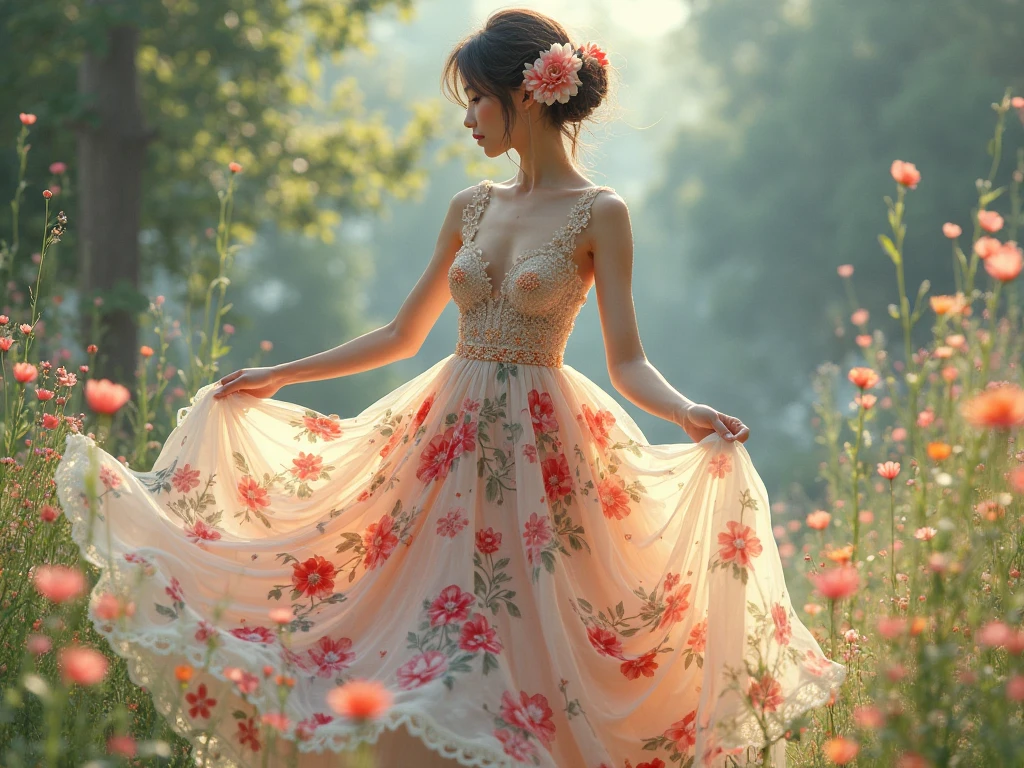 Vintage Flower Dresses