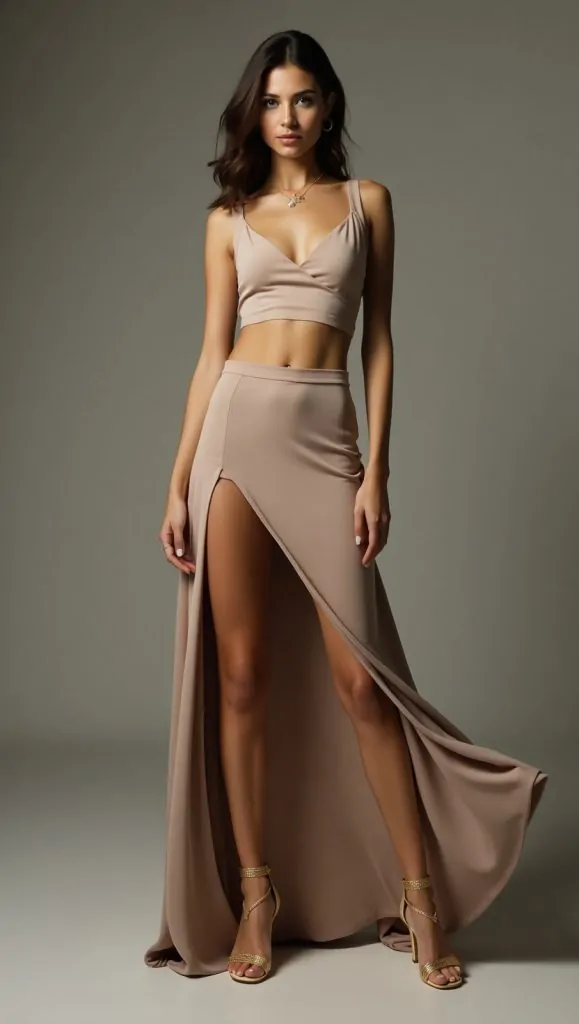 Flux Dev A captivating woman with a sultry expression adorned 2