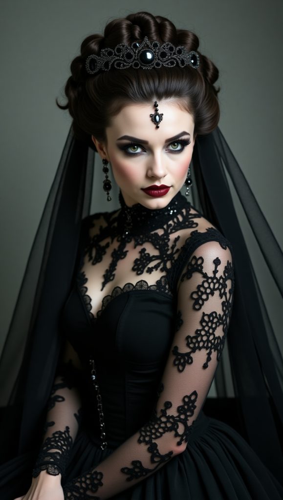 Flux Dev A dramatic bride with alabaster porcelain skin bold d 0