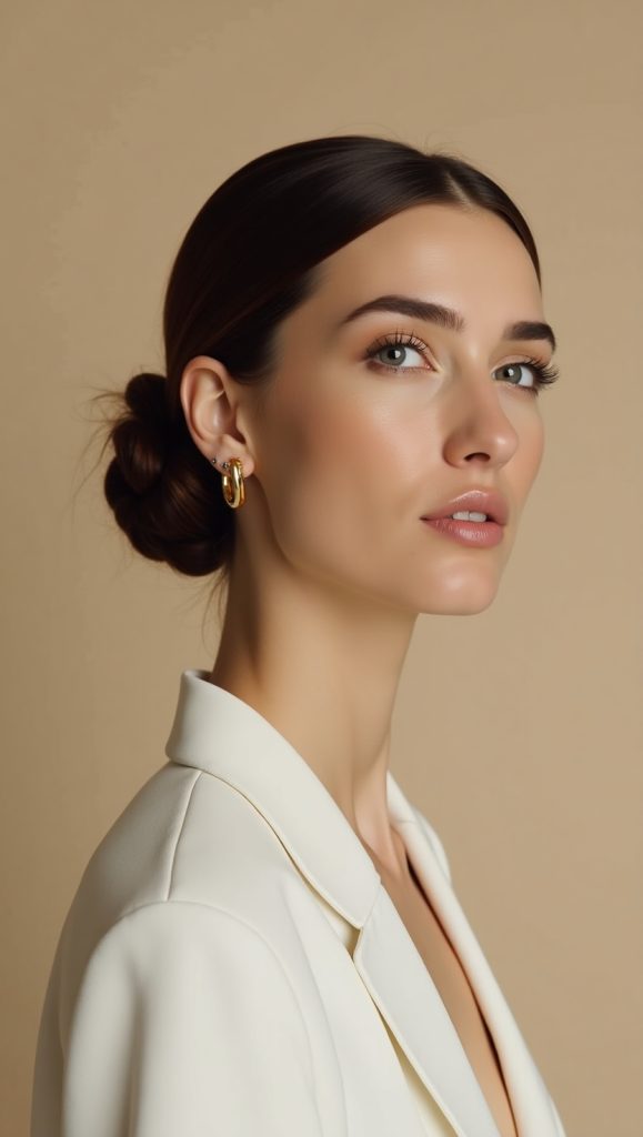 Flux Dev A refined highend portrait of a woman in her mid30s f 0