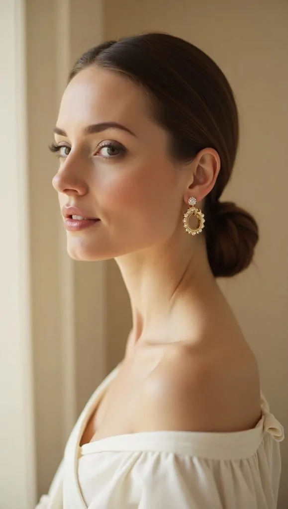 Flux Dev A refined highend portrait of a woman in her mid30s f 3