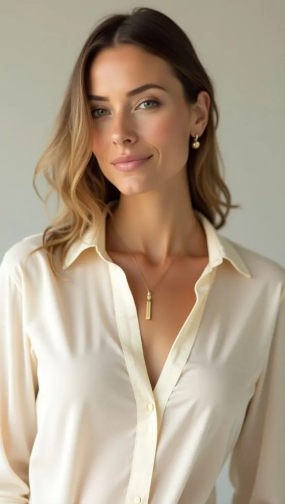 Flux Dev A stunning mature woman with flawless creamy skin and 3