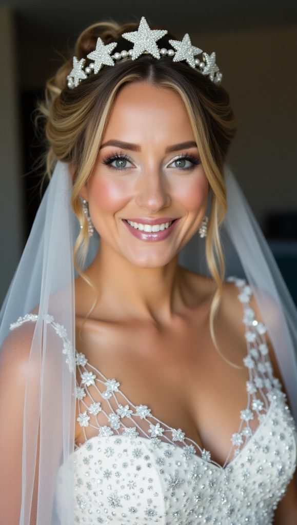 Flux Dev Celestial BrideA bride with glowing skin and shimmeri 2