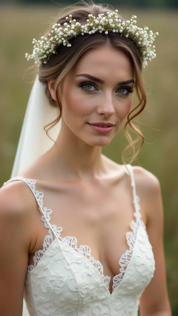 Flux Dev Countryside Royalty BrideA seductive countryside brid 1