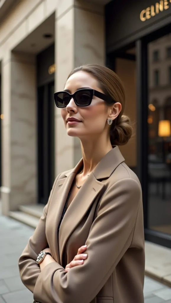 Flux Dev Elegant woman in her late 30s with a sleek polished l 1