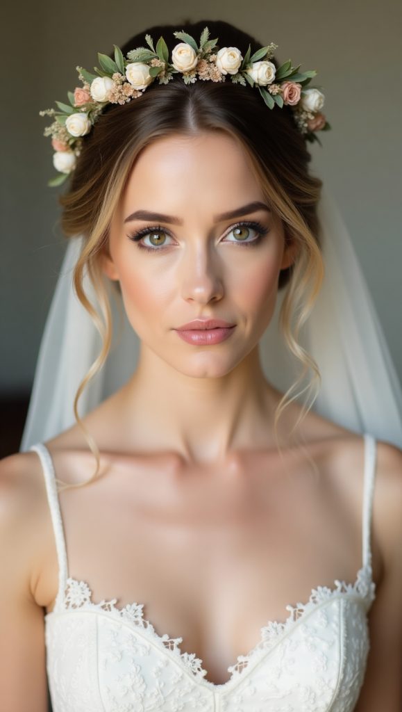 Flux Dev French cute BrideA seductive Parisian bride with porc 3