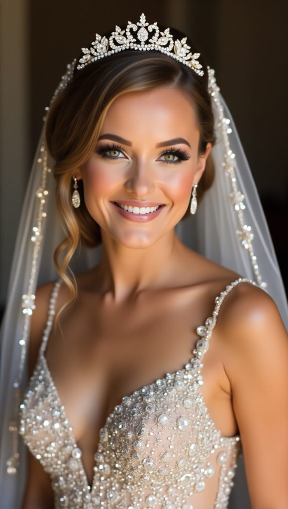 Flux Dev Luxe Ballroom BrideA luxury bride with radiant golden 1