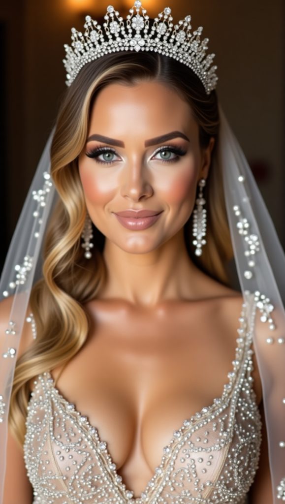 Flux Dev Luxe Ballroom BrideA luxury bride with radiant golden 2