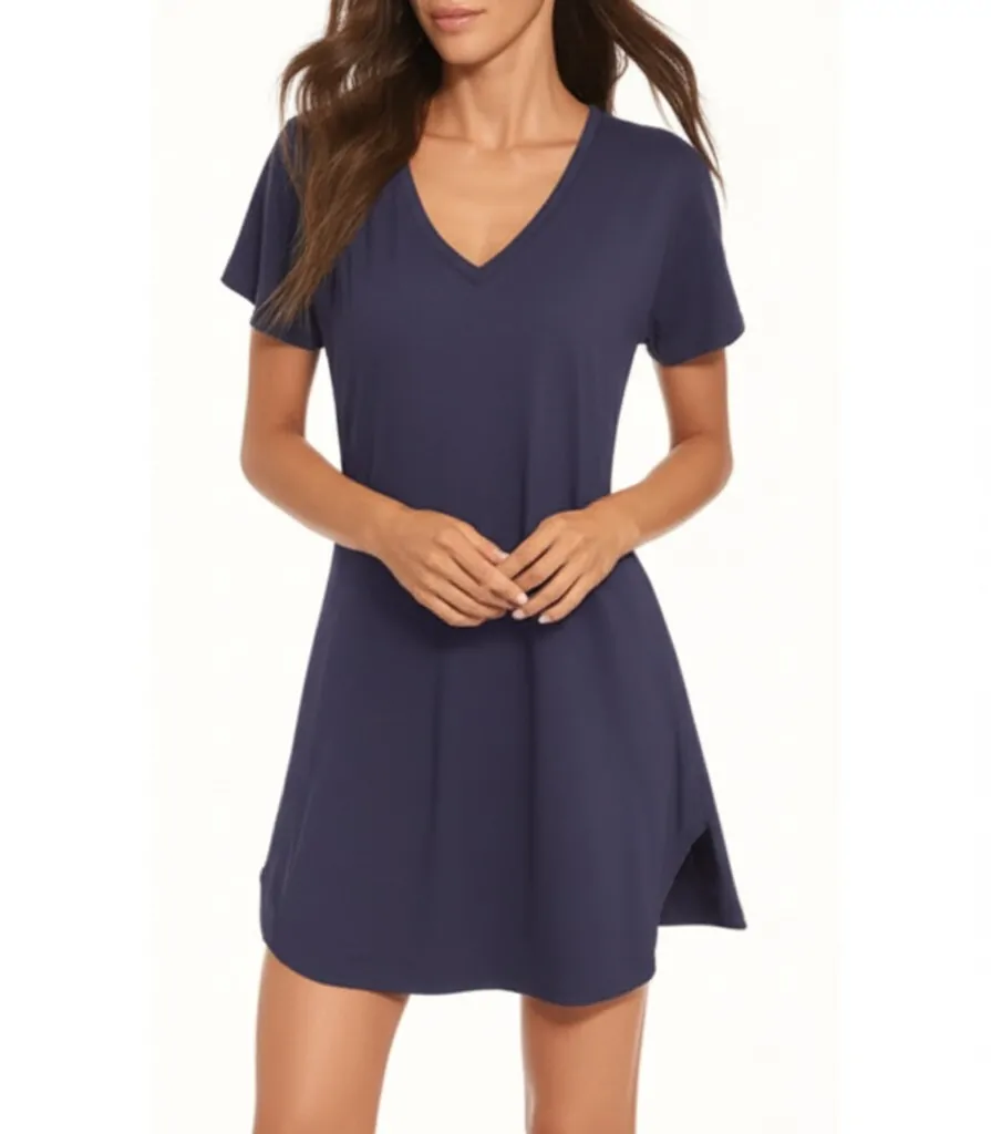 V-Neck Sleep Shirt