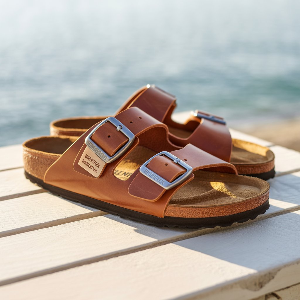 a photograph showcasing a pair of birken wq HM04BSkSdSSOJ9nrzWA v 8jj1tZRbm0TCkTK64XqA