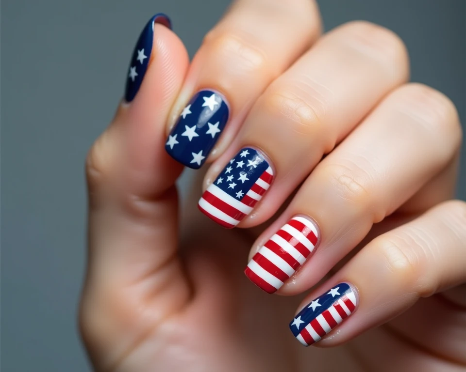 Patriotic nail