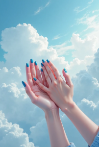 blue nail designs