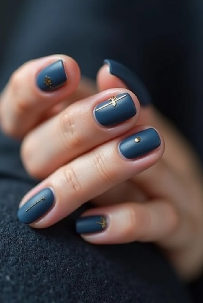nails blue