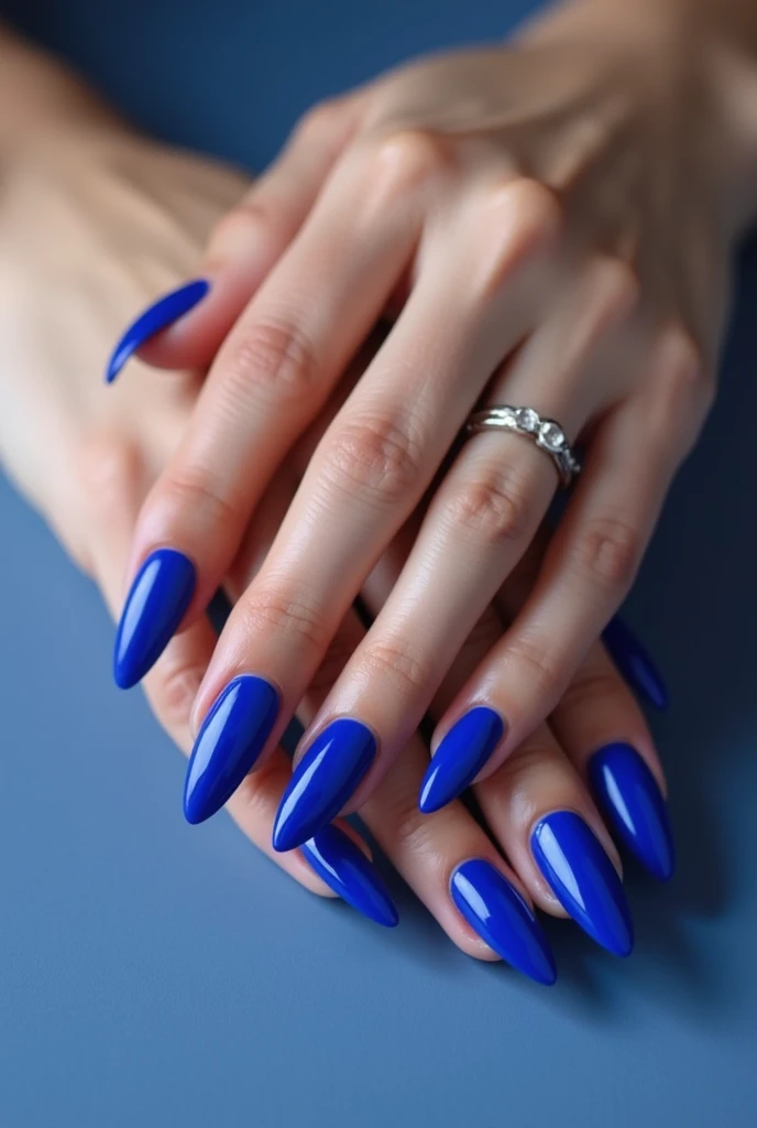 blue nail