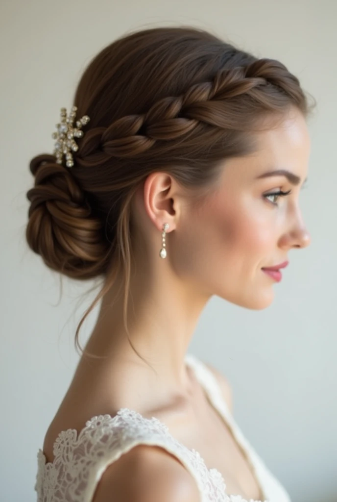 Half-Up Chignon Twist