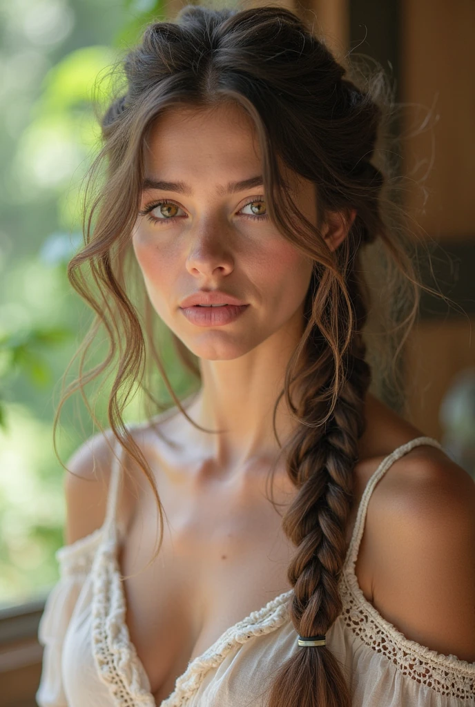  Side Braids with Loose Texture