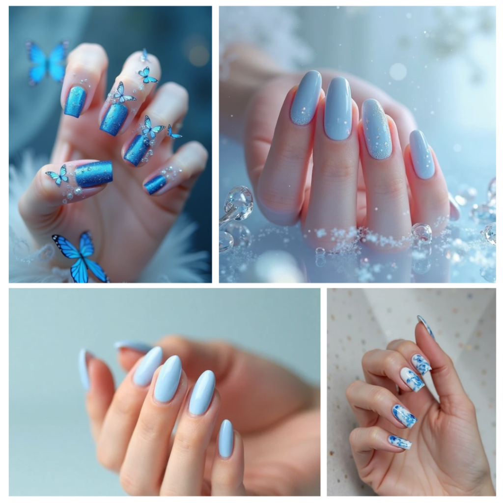 20 blue nail designs