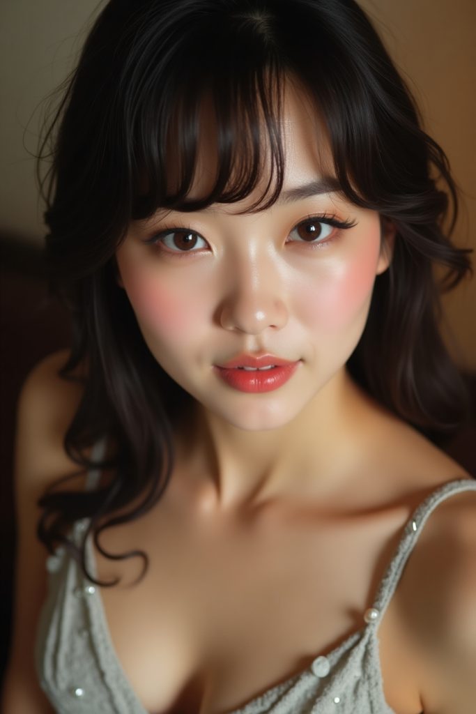 Flux Dev Japanese women with seductive facial expressions and 2