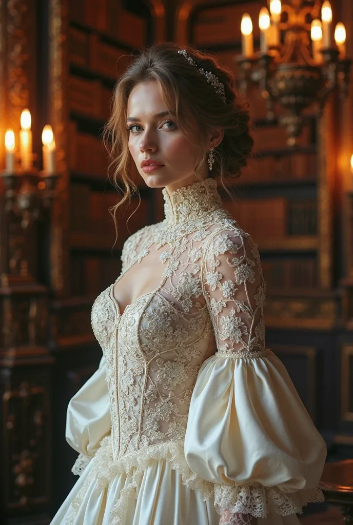 Edwardian and Renaissance wedding dresses 