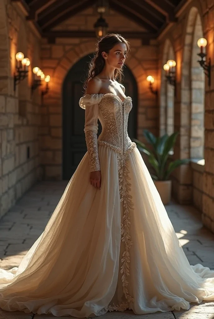 Edwardian and Renaissance wedding dresses 