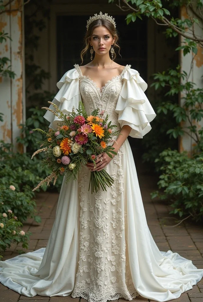Edwardian and Renaissance wedding dresses 