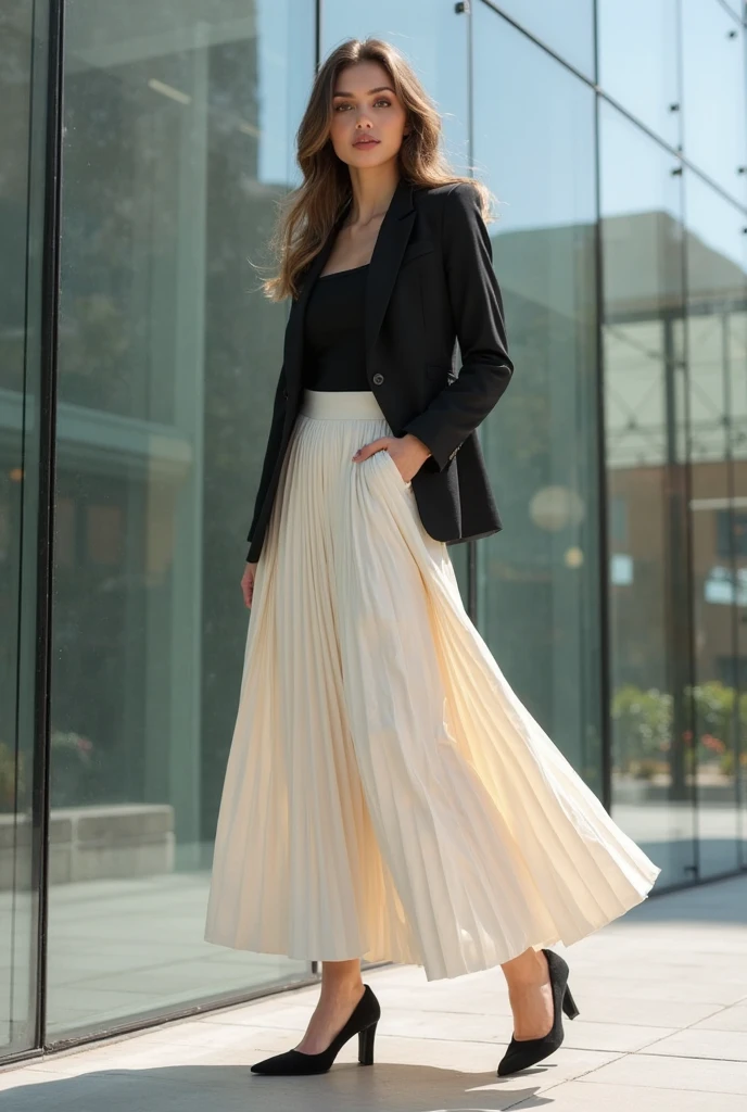 15 Chic Maxi Skirt Outfits for 2025 | All-Season Styling Guide 10 maxi skirt outfit