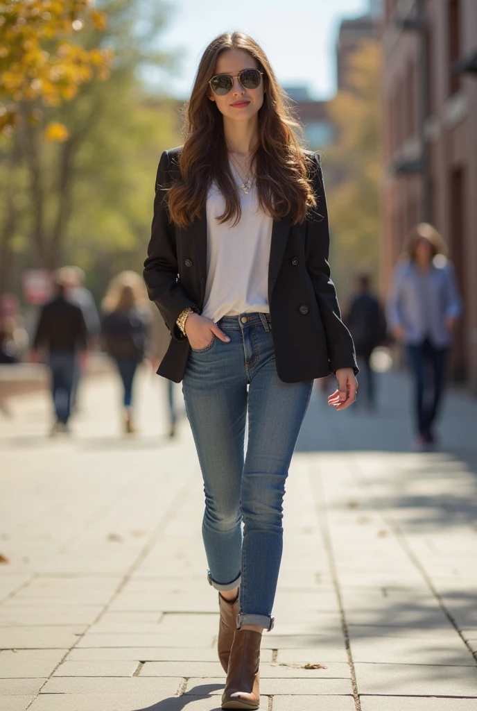 Layered Graphic Hoodie & Jeans

“Streetwear-inspired realistic student in a graphic hoodie layered under a denim jacket, ripped jeans, and sneakers, leaning against school lockers, stylish casual back-to-school vibe, authentic photo.”