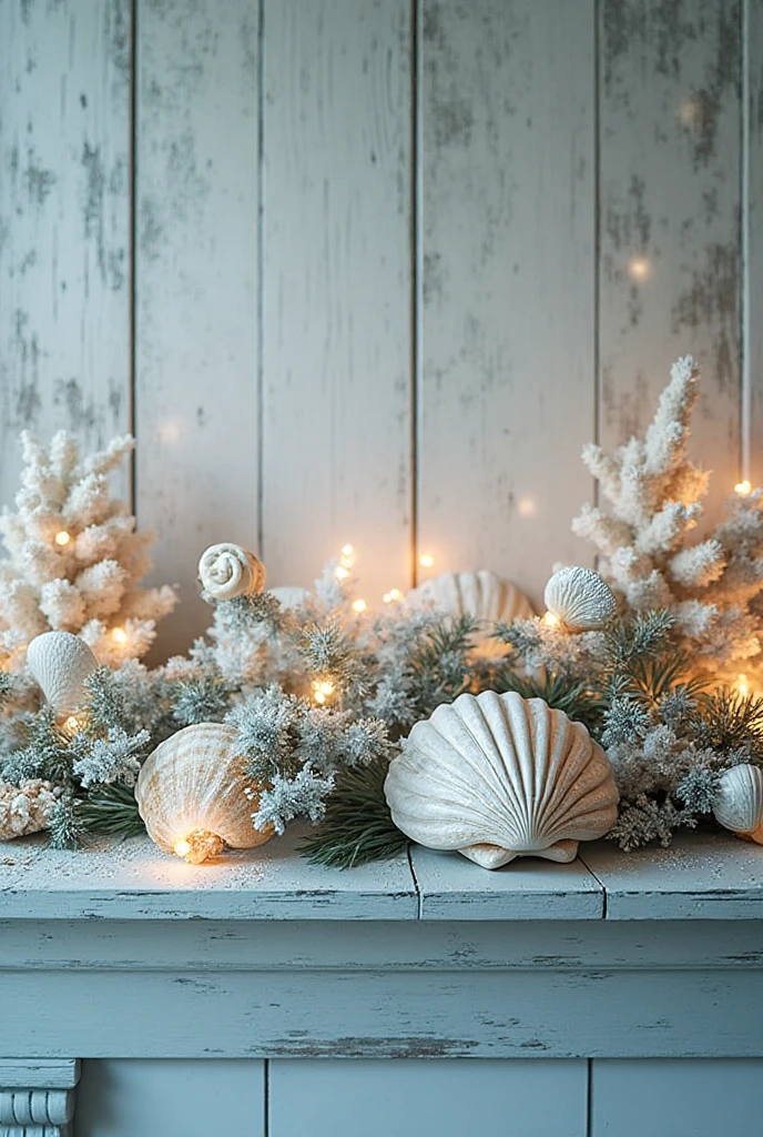 Christmas mantel styling