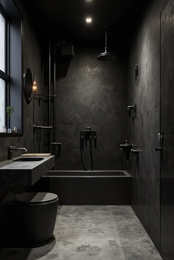 black bathroom ideas