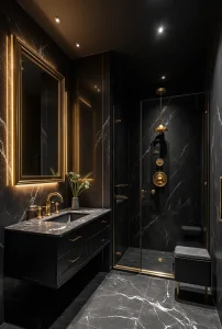 black bathroom ideas