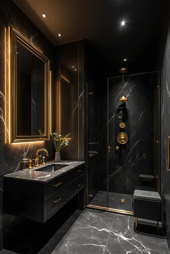 black bathroom ideas