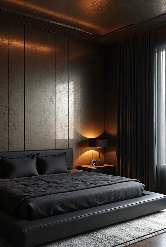 Black and Silver Bedroom