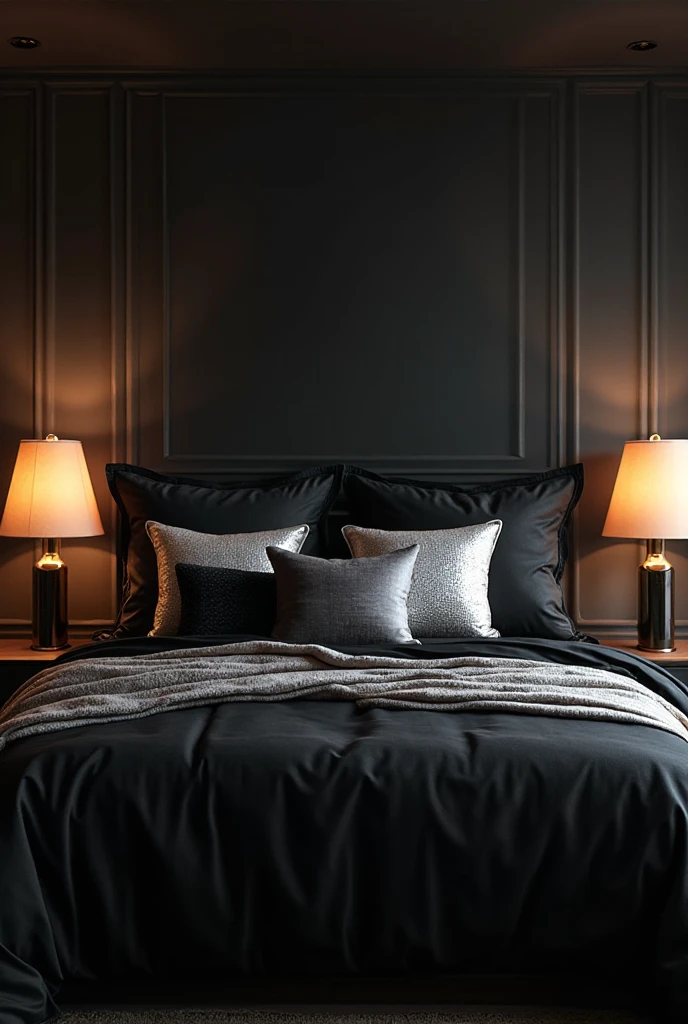 Black and Silver Bedroom