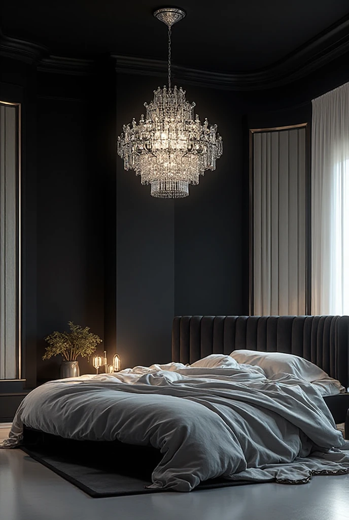 Black and Silver Bedroom