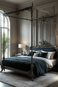 Black and Silver Bedroom