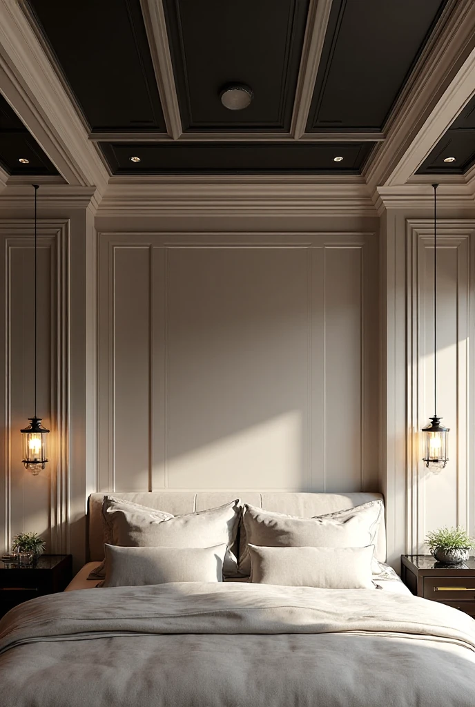 Black Ceiling Bedroom