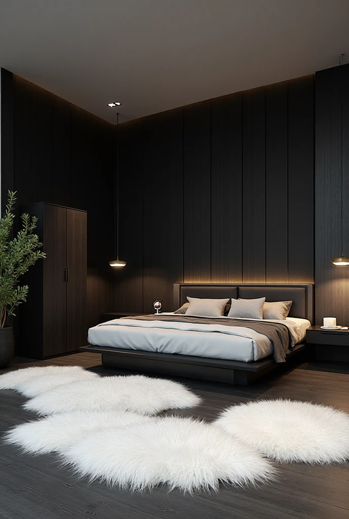 Black White and Grey Bedroom