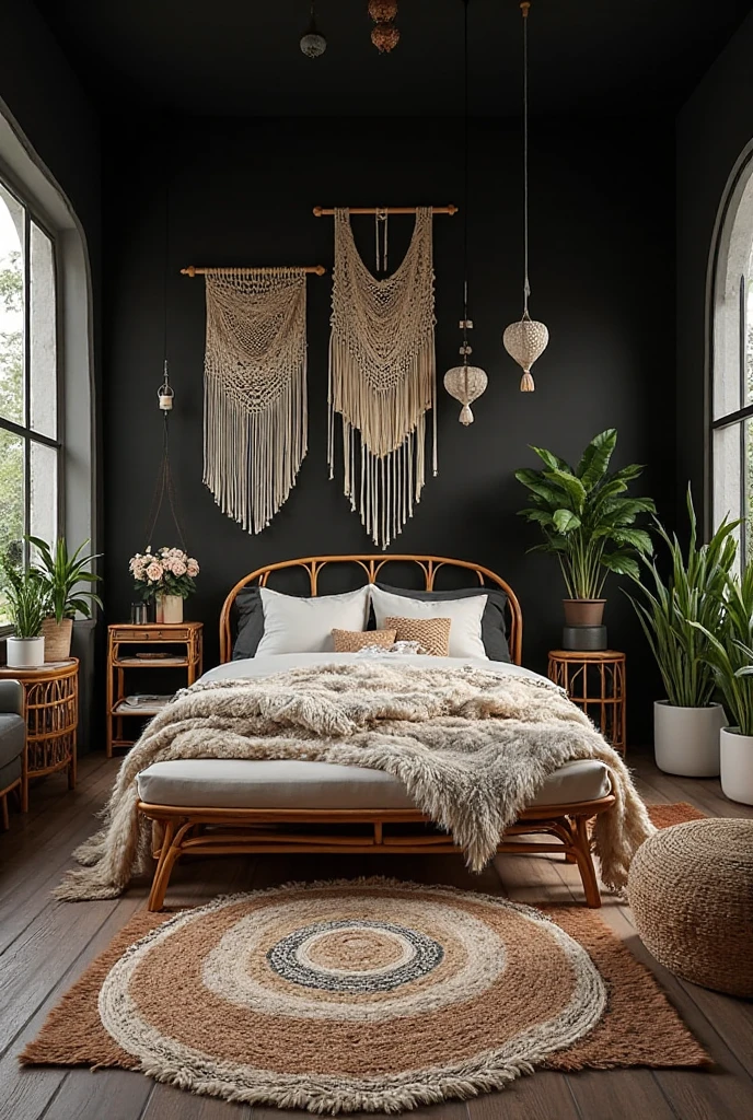 Black White and Grey Bedroom