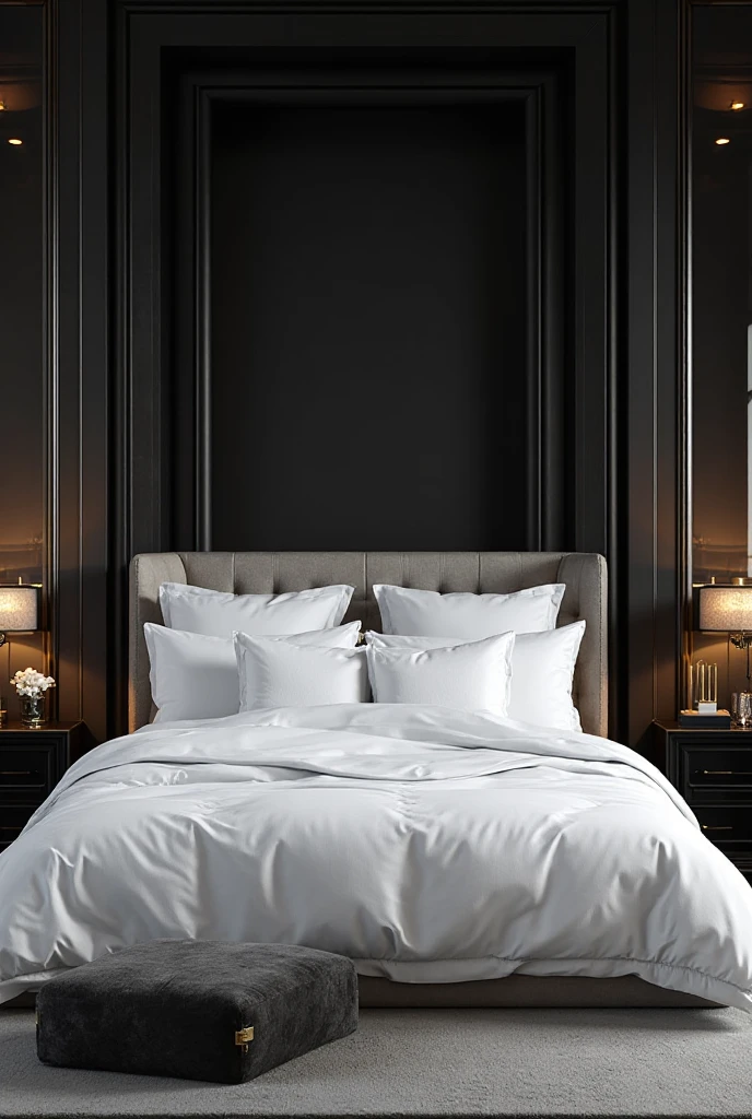 Black White and Grey Bedroom